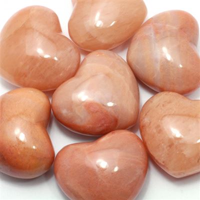 Peach Aventurine Heart Large